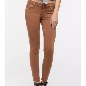 BDG Cigarette Ankle Jean - Tan Urban Outfitters
